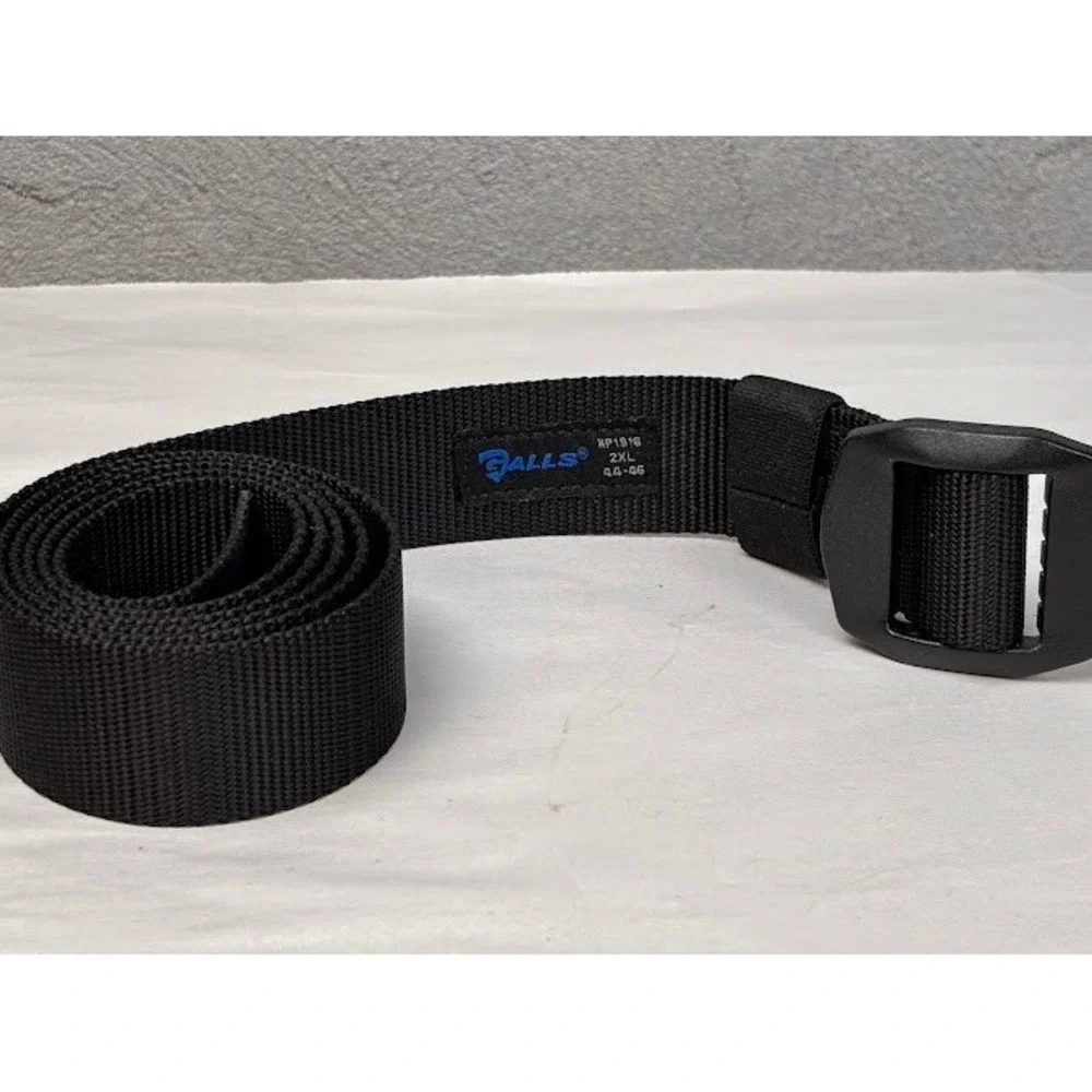 Galls NP1916 Mens Tactical Web Belt Black 2XL 44-46 Non-Metallic Buckle NEW